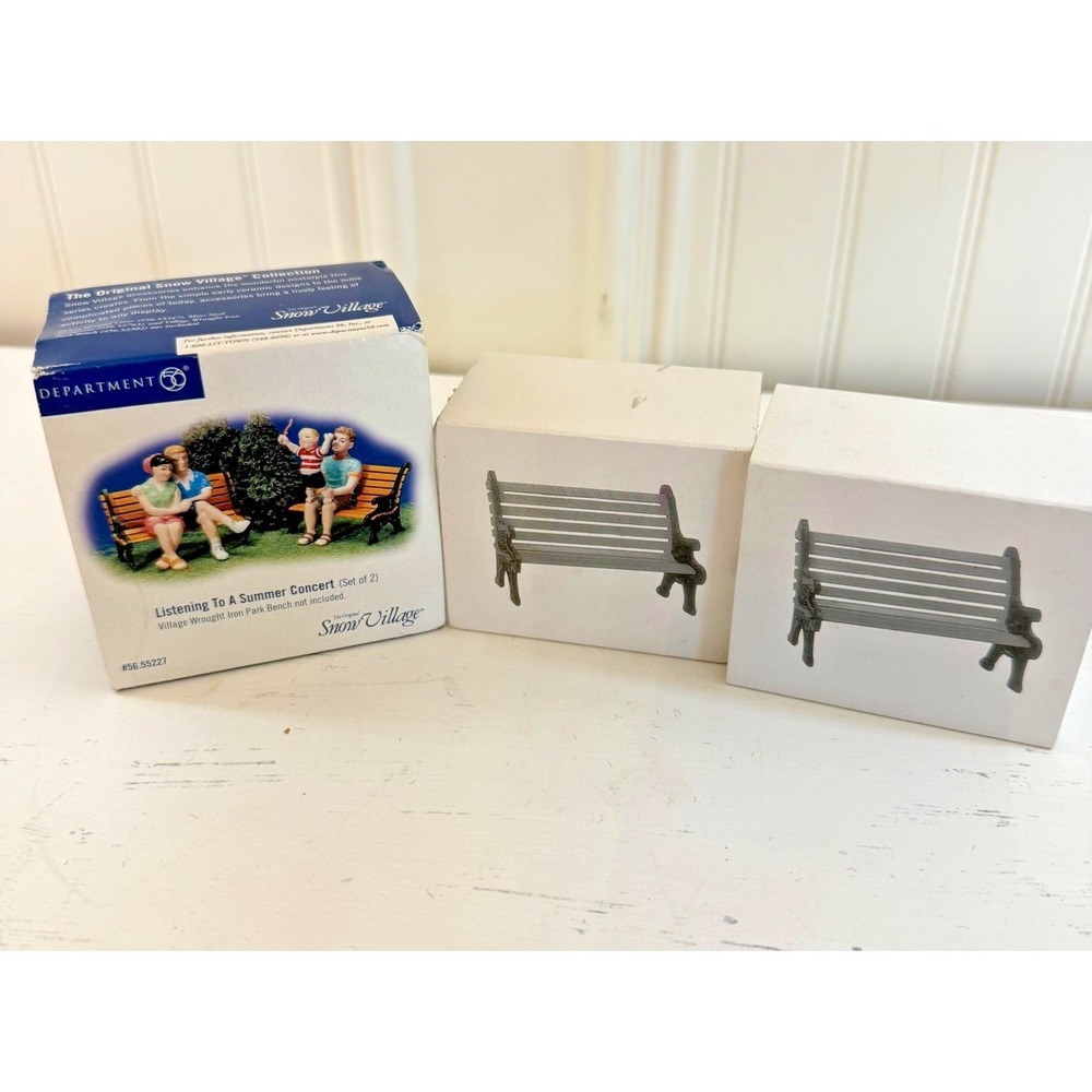 Department 56 Listening To A Summer Concert Set Resin Multicolor Standard